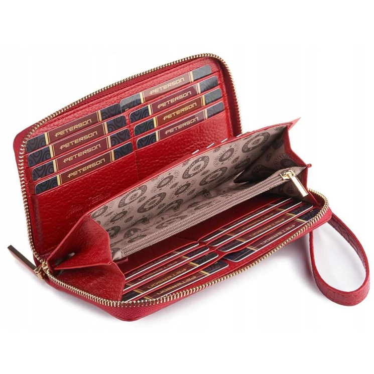 Peterson Valódi bőr Pénztárca