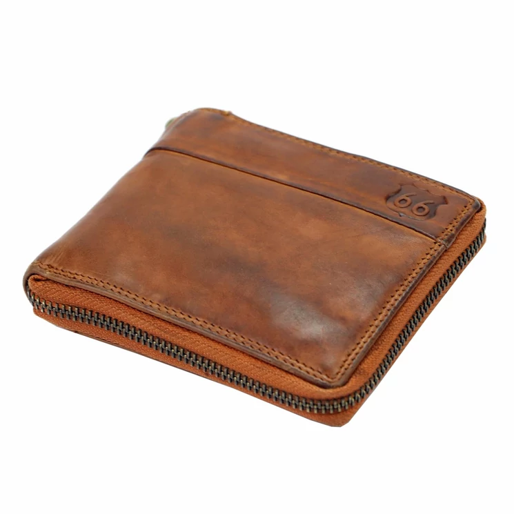 Route 66 Valódi bőr motoros pénztárca