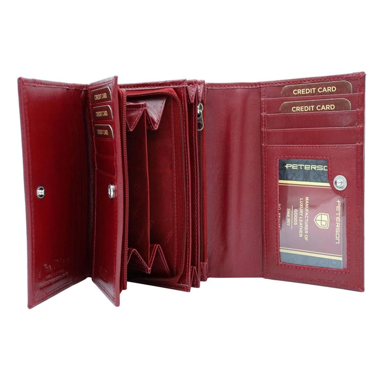 Peterson Valódi bőr Pénztárca