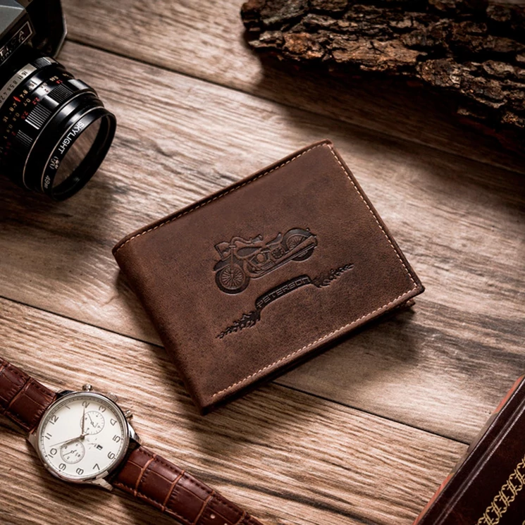 Motoros Valódi bőr Pénztárca