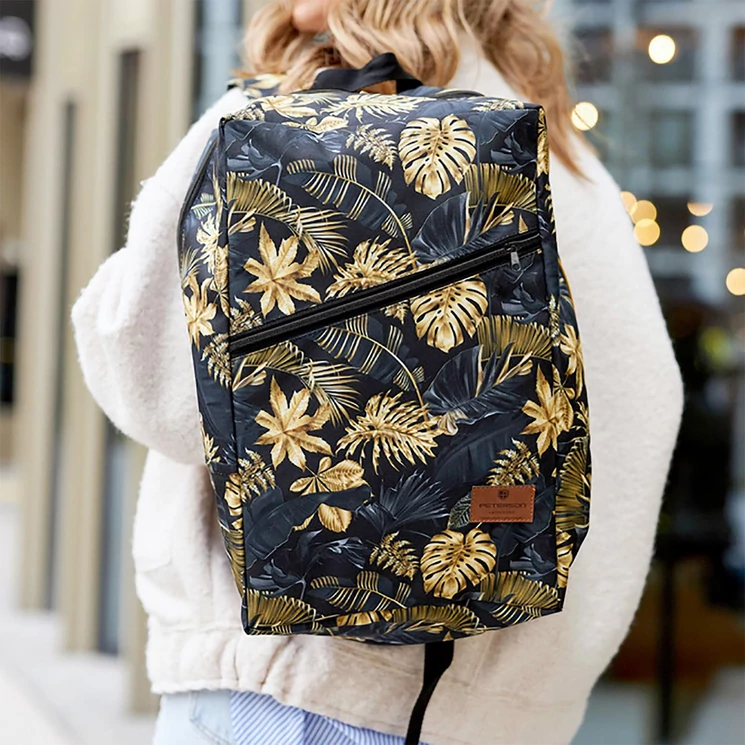 Peterson Fedélzeti hátizsák Ryanair fedélzeti ingyenes méret 40 x 20 x 25 cm vízlepergető anyagból