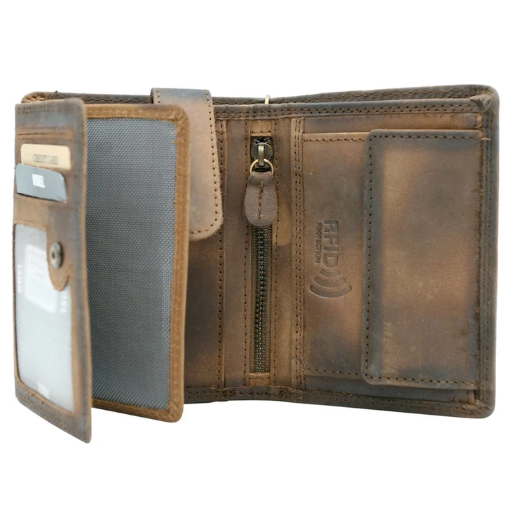 Kamionos Valódi bőr Pénztárca