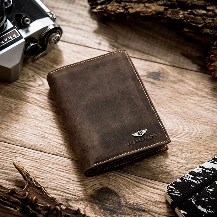 Peterson Valódi bőr Pénztárca