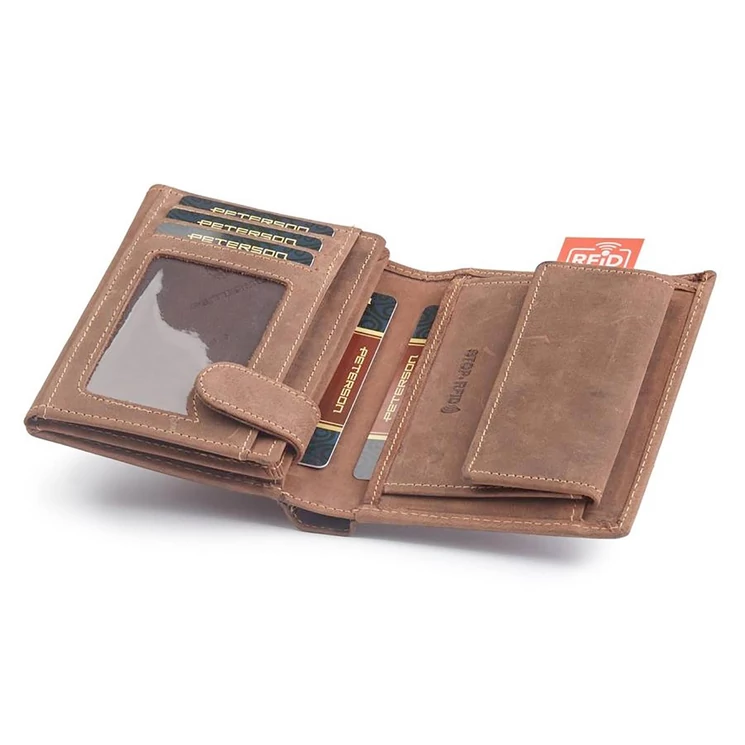 Peterson Valódi bőr Pénztárca