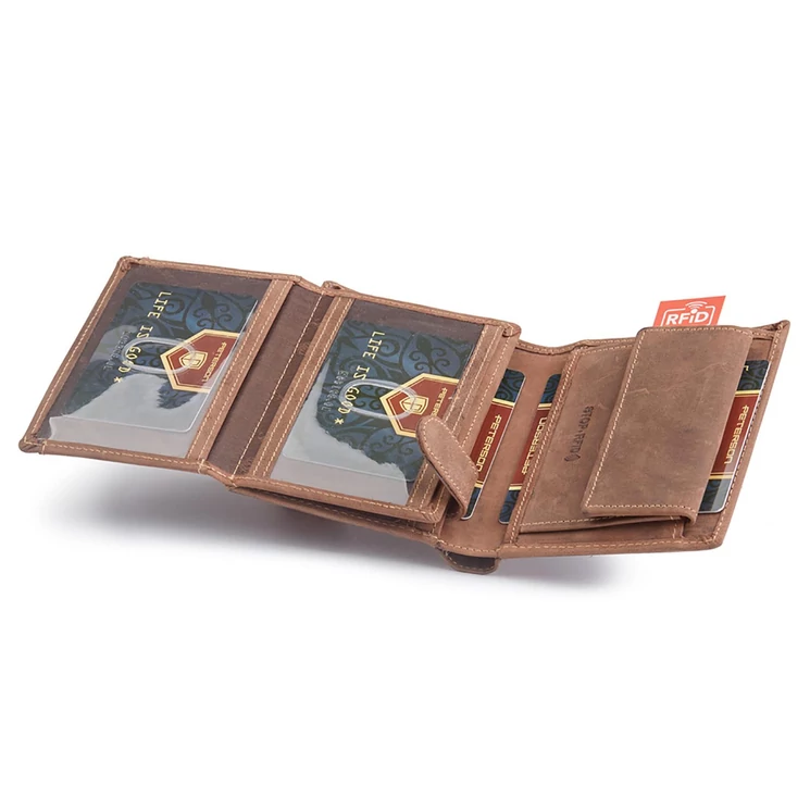 Peterson Valódi bőr Pénztárca