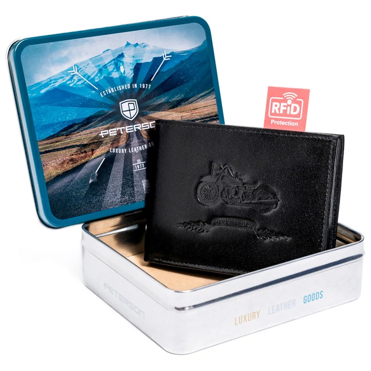 Motoros Valódi bőr Pénztárca