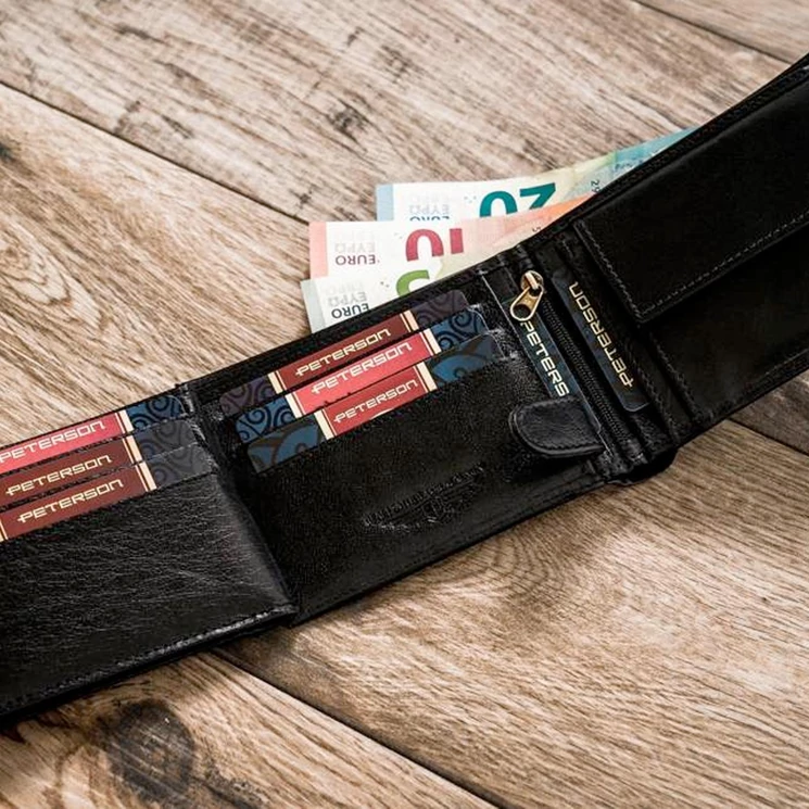 Motoros Valódi bőr Pénztárca