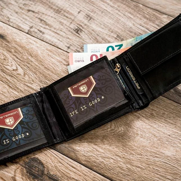 Motoros Valódi bőr Pénztárca