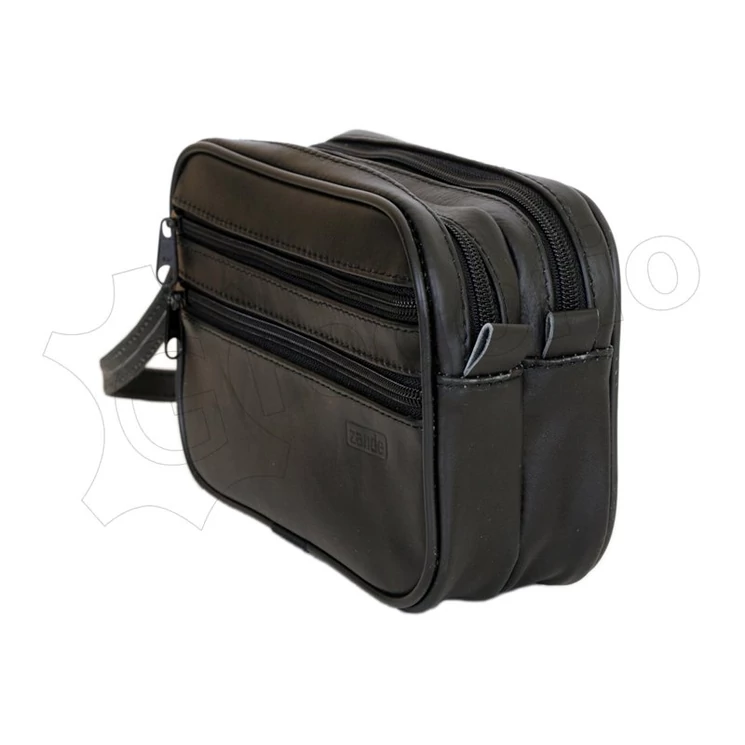 Zande Valódi Bőr Autóstáska fekete színben