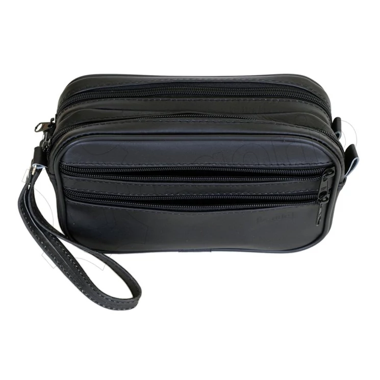 Zande Valódi Bőr Autóstáska fekete színben