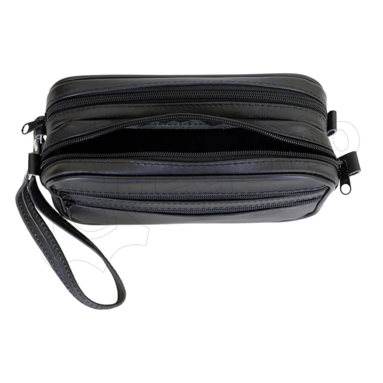 Zande Valódi Bőr Autóstáska fekete színben