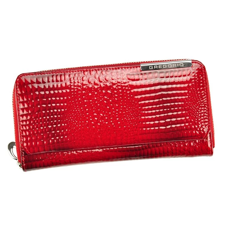 Gregorio Valódi bőr Pénztárca Piros színben