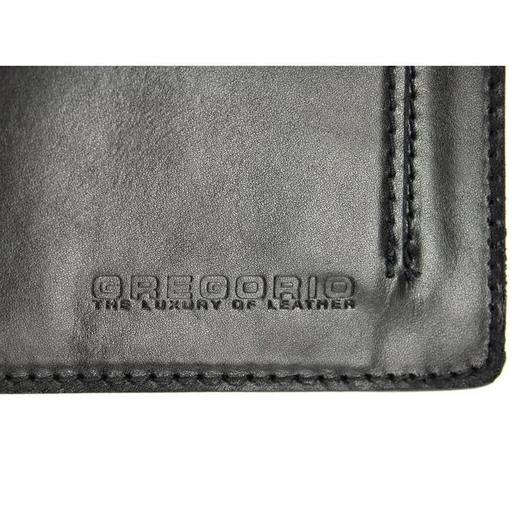 Gregorio Valódi bőr kétrészes Aktatáska fekete színben