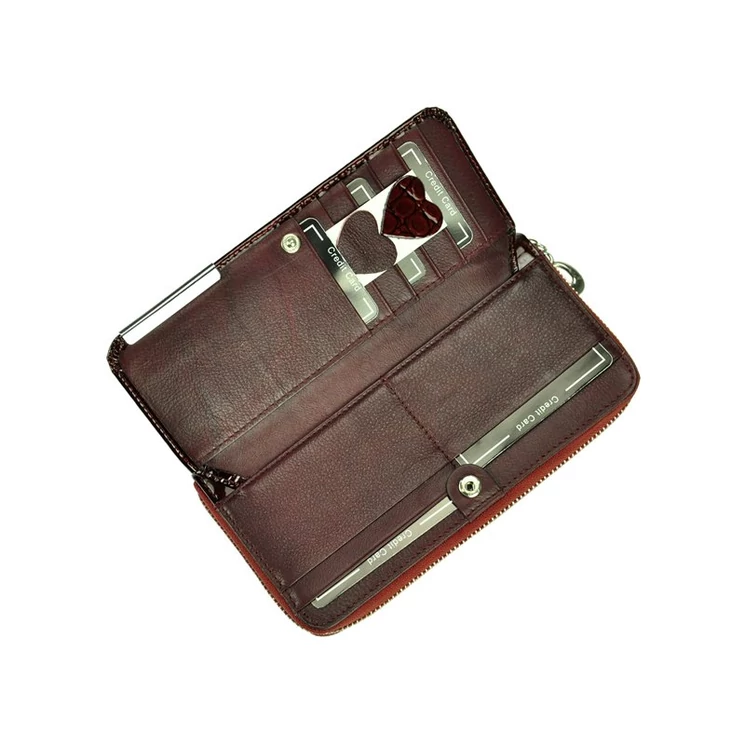 Piros Bőr Pénztárca