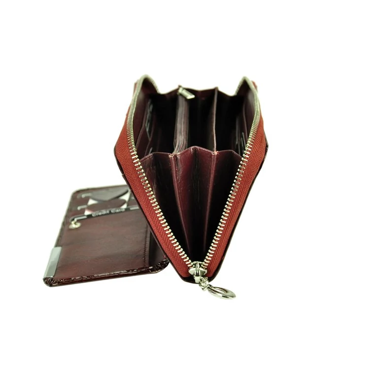 Piros Bőr Pénztárca