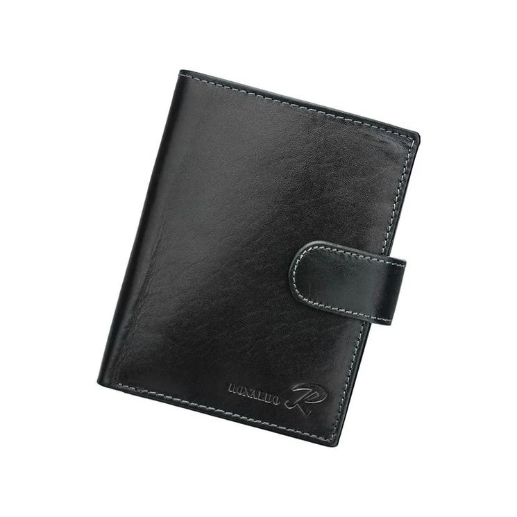 Ronaldo Valódi bőr Férfi Pénztárca RFID védelemmel