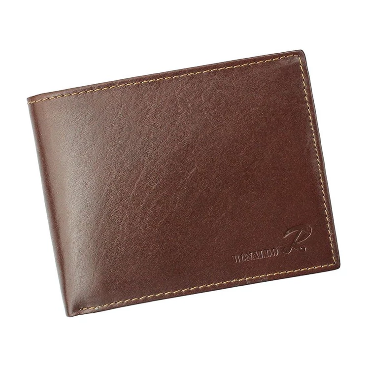 Ronaldo Valódi bőr Pénztárca RFID védelemmel