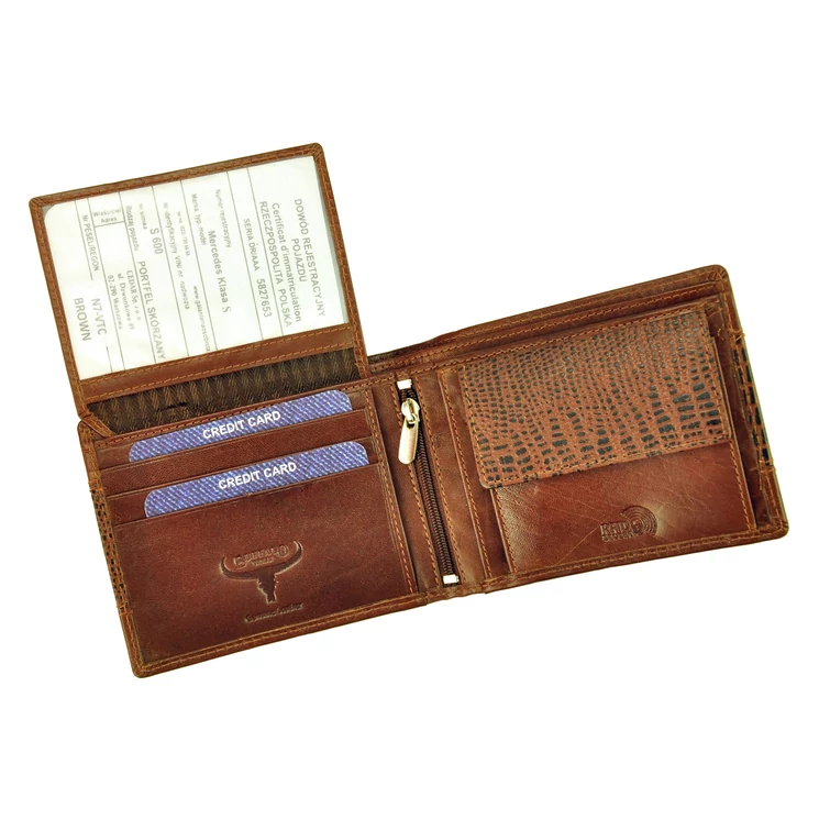 Wild Valódi bőr Pénztárca