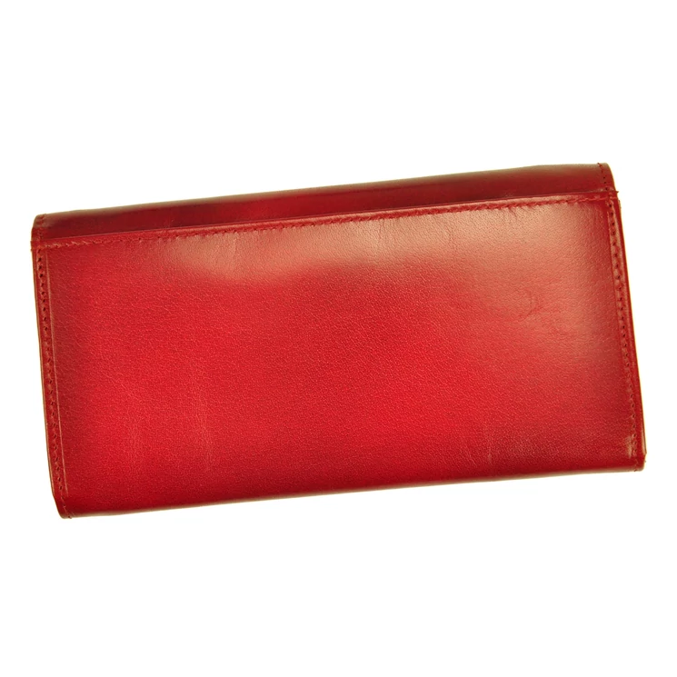 Piros színű Valódi bőr Pénztárca