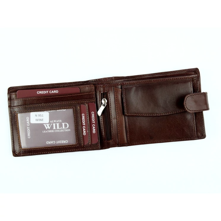 Wild Valódi bőr Pénztárca