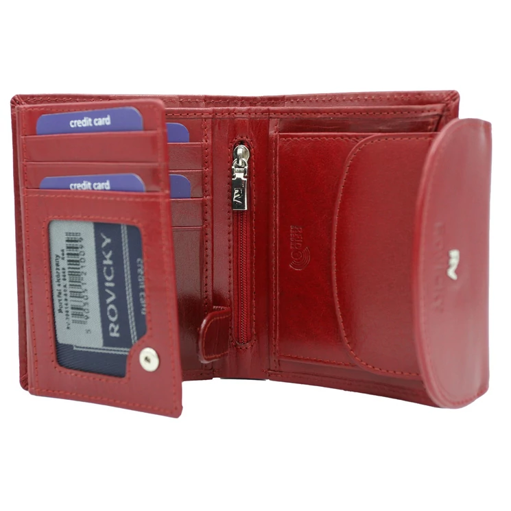 Elegáns piros Női pénztárca