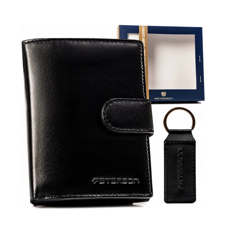 Peterson Férfi pénztárca és kulcstartó ajándékcsomag