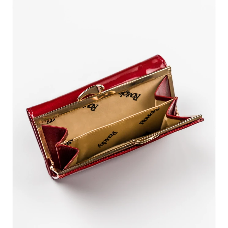 Lakk Valódi bőr női pénztárca