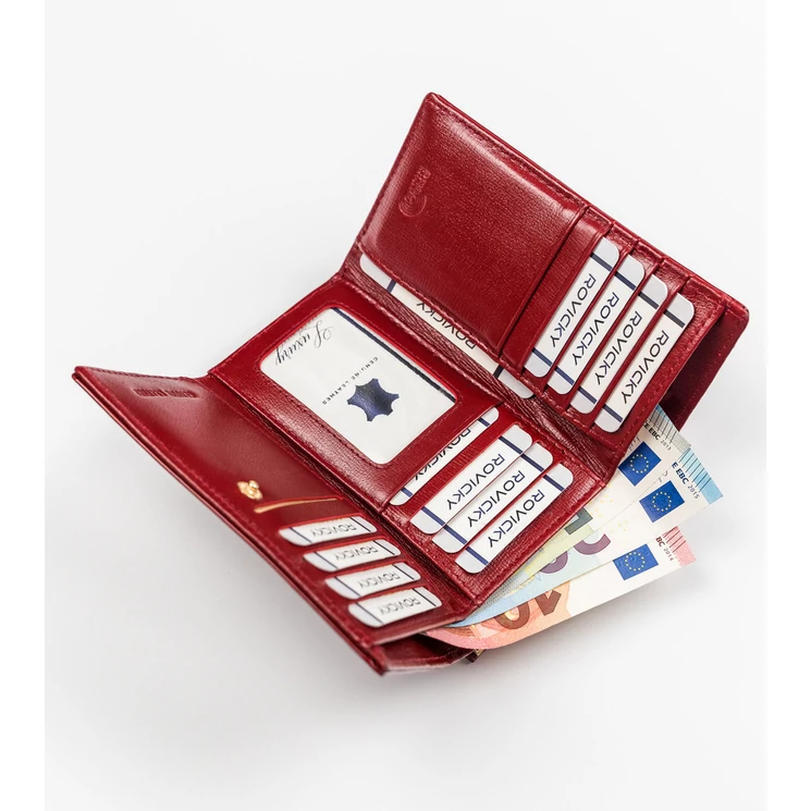 Lakk Valódi bőr női pénztárca