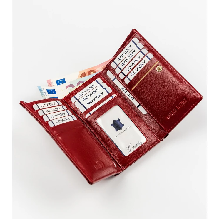 Lakk Valódi bőr női pénztárca