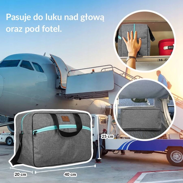 Peterson Fedélzeti táska Ryanair fedélzeti ingyenes méret 40 x 20 x 25 cm