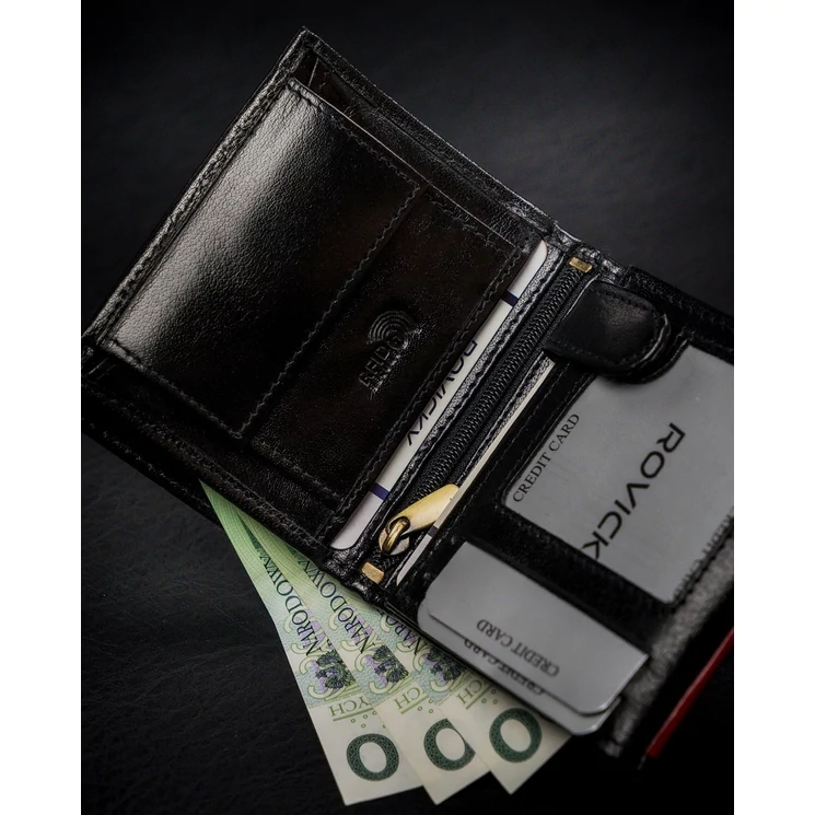 Valódi Bőr ROVICKY Férfi pénztárca RFID Védelemmel