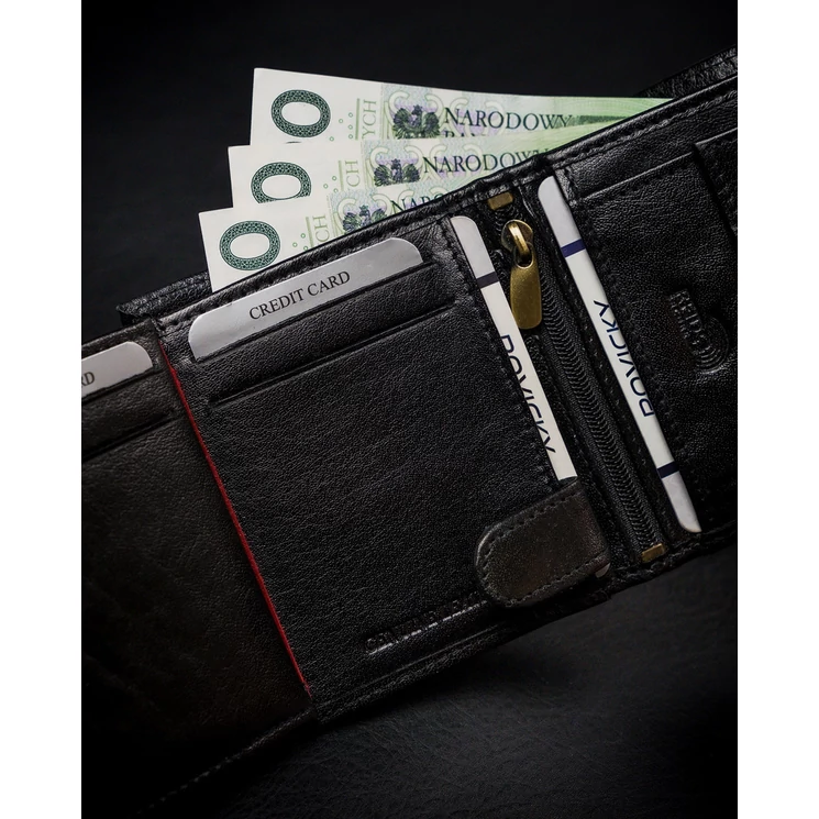 Valódi Bőr ROVICKY Férfi pénztárca RFID Védelemmel