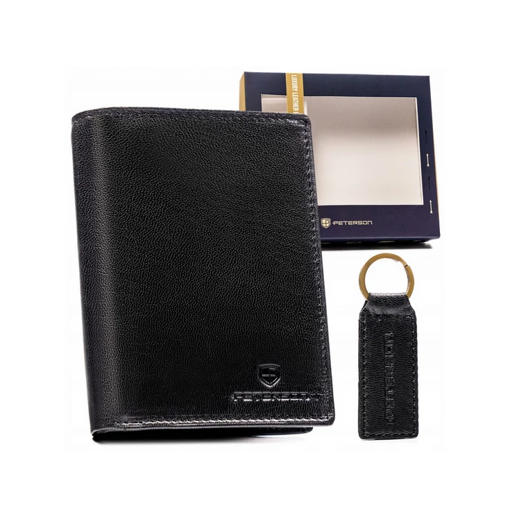 Peterson Férfi pénztárca és kulcstartó ajándékcsomag
