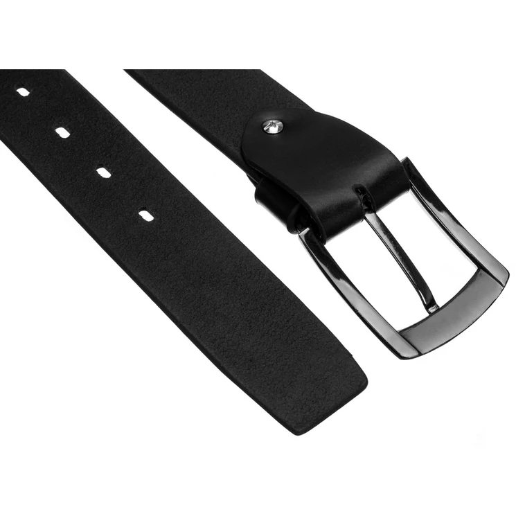 ROVICKY Férfi bőr öv kék színben 110 cm díszdobozban