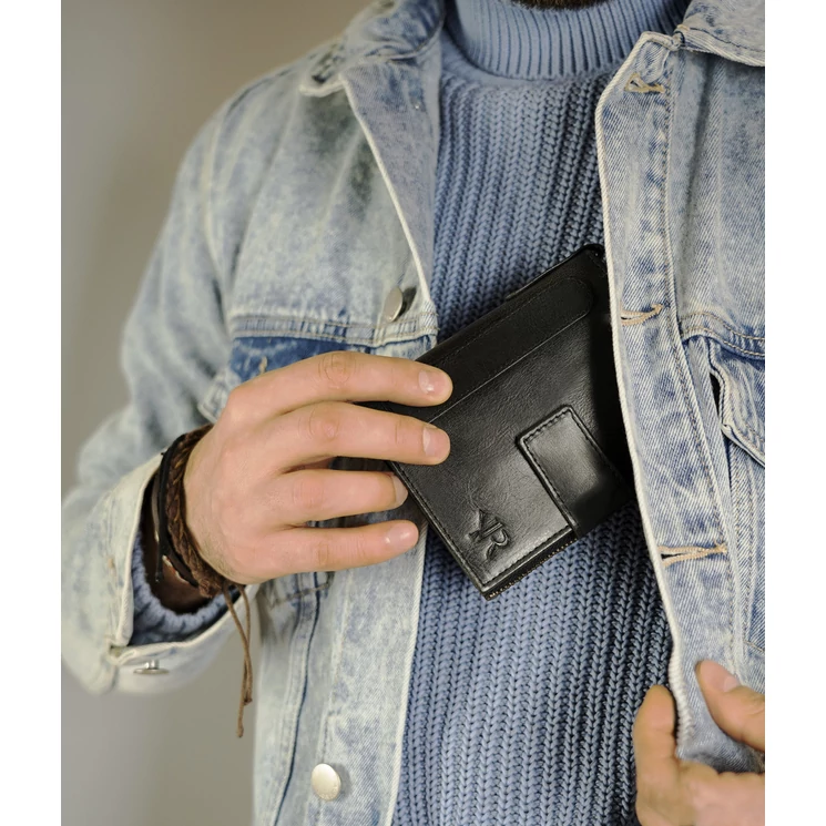 ROVICKY Valódi bőr Férfi pénztárca