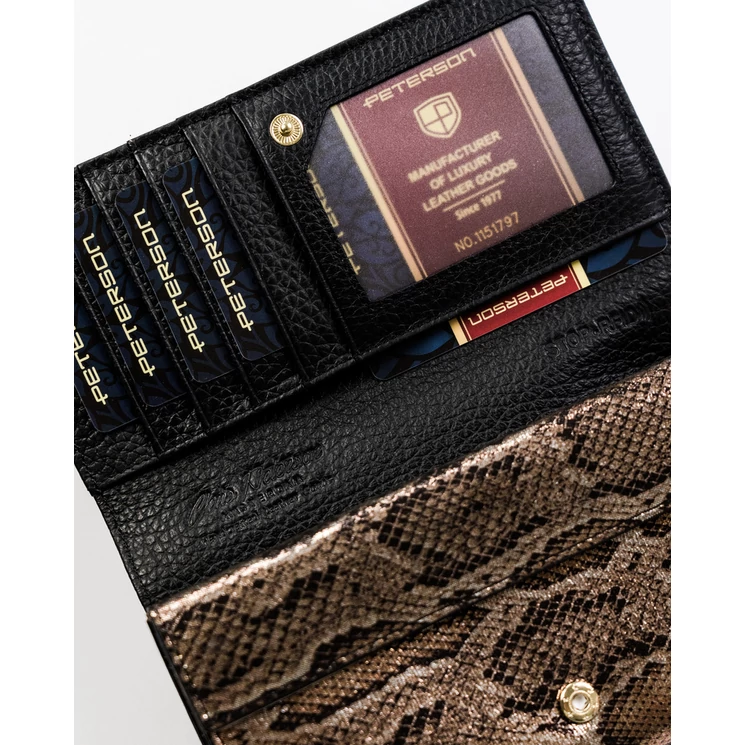 Valódi bőr Lakk Női pénztárca