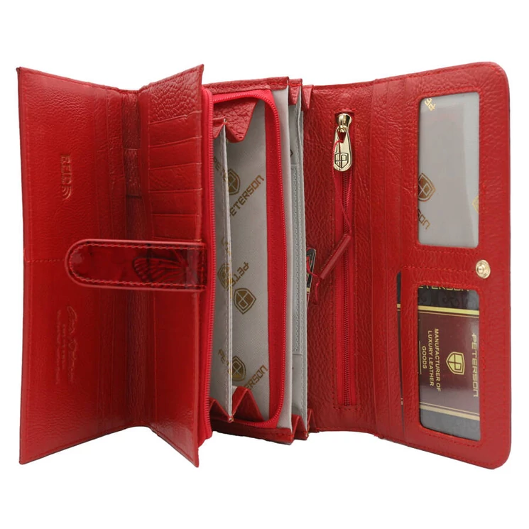  Piros Lakkbőr Női pillangós pénztárca