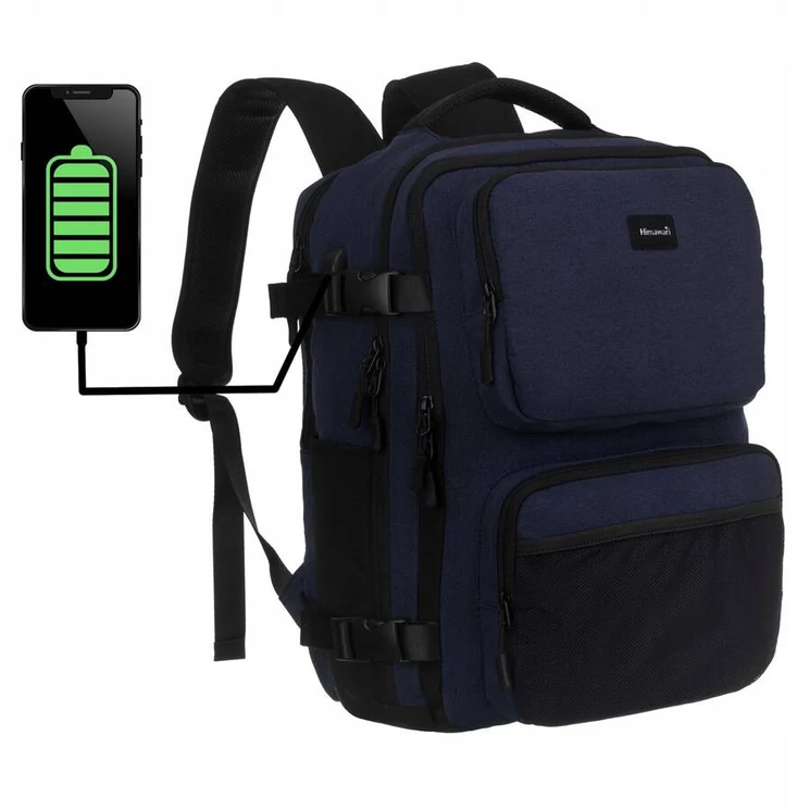 Himawari Hátizsák wizzair méret: 40 x 30 x 20 cm USB csatlakozóval