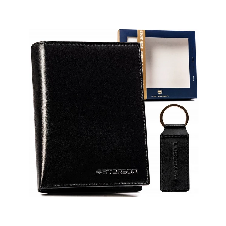 Peterson Férfi pénztárca és kulcstartó ajándékcsomag