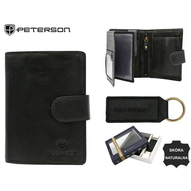 Peterson Férfi pénztárca és kulcstartó ajándékcsomag