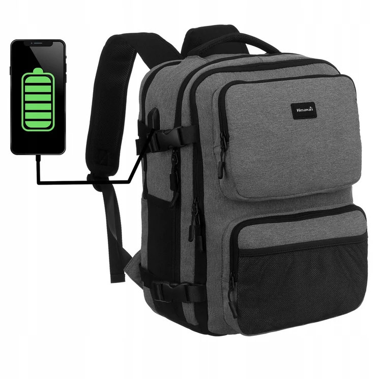 Himawari Hátizsák wizzair méret: 40 x 30 x 20 cm USB csatlakozóval