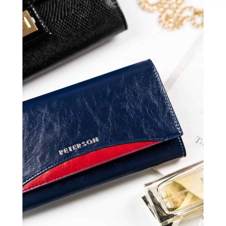 Valódi bőr Elegáns Női pénztárca