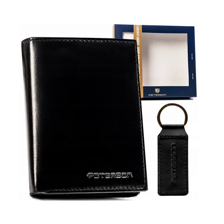 Peterson Férfi pénztárca és kulcstartó ajándékcsomag