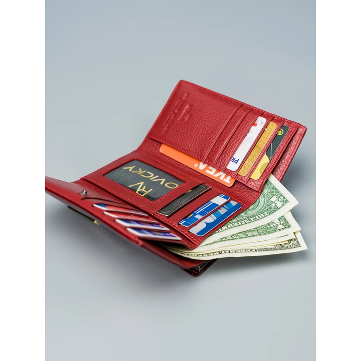 LORENTI Lakk Valódi bőr Női pénztárca