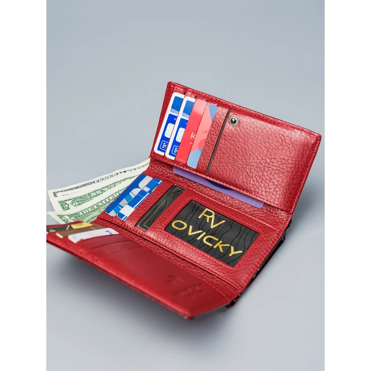 LORENTI Lakk Valódi bőr Női pénztárca