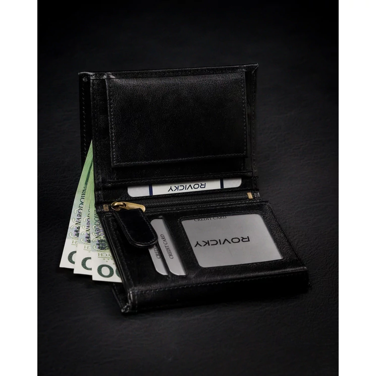 Valódi Bőr ROVICKY Férfi pénztárca RFID Védelemmel