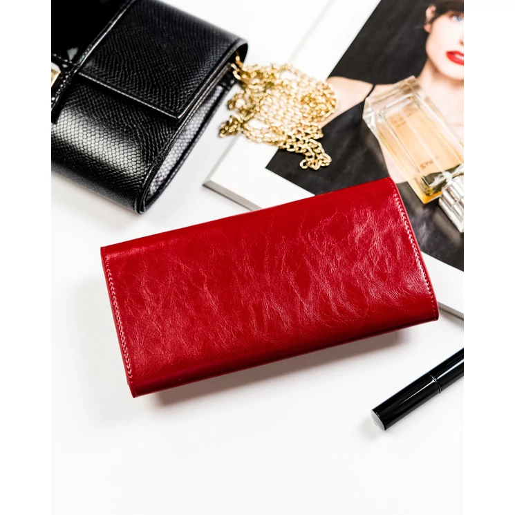 Valódi bőr Elegáns Női pénztárca