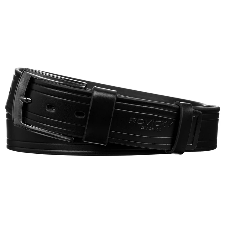 ROVICKY Férfi bőr öv kék színben