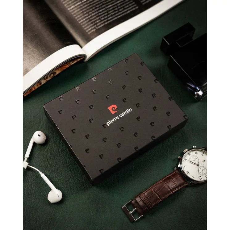 PIERRE CARDIN Elegáns Valódi bőr Férfi pénztárca