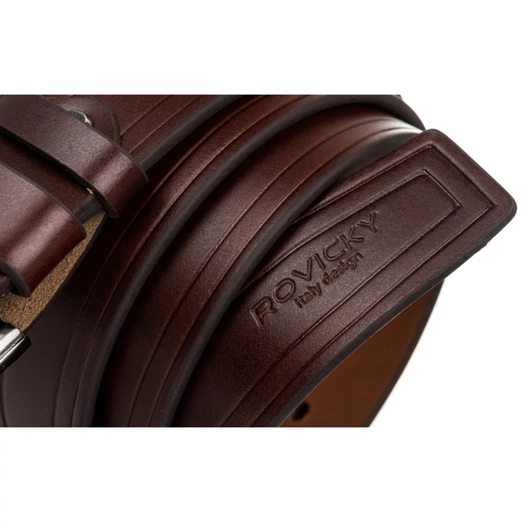 ROVICKY Férfi bőr öv kék színben